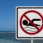 only swim in designated areas